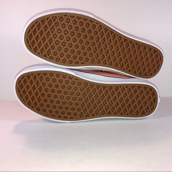 Vans Old Skool Peach Pink & True White Sneakers - Picture 6 of 8